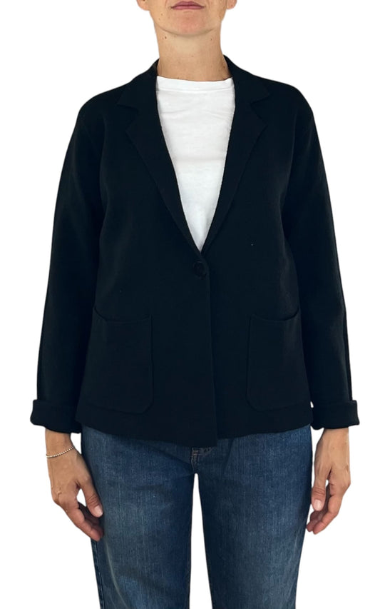 Initial - Giacca in maglia - Nero
