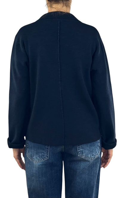 Initial - Giacca in maglia - Blu