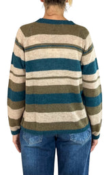 Off-On - Maglia in alpaca rigata - Beige