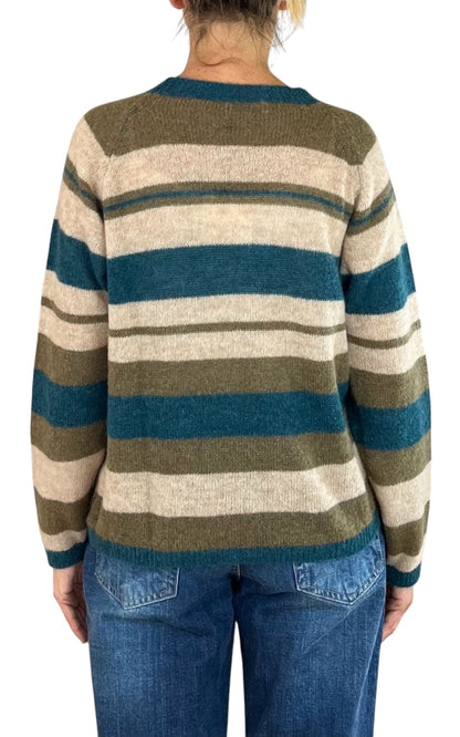 Off-On - Maglia in alpaca rigata - Beige
