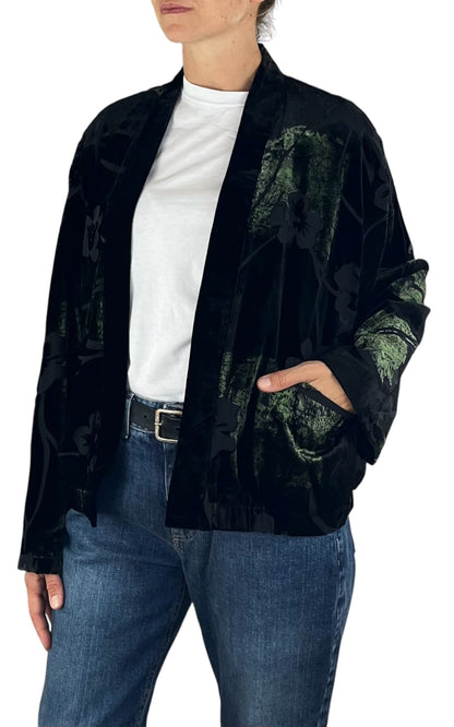 Wu'Side - Bomber damascato - Nero/verde