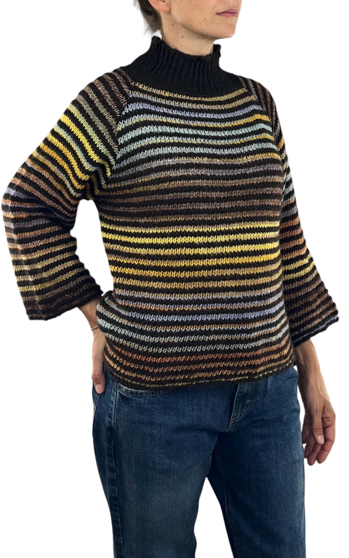 Flaminia G - Maglia cratere multicolor - Marrone