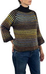 Flaminia G - Maglia cratere multicolor - Marrone