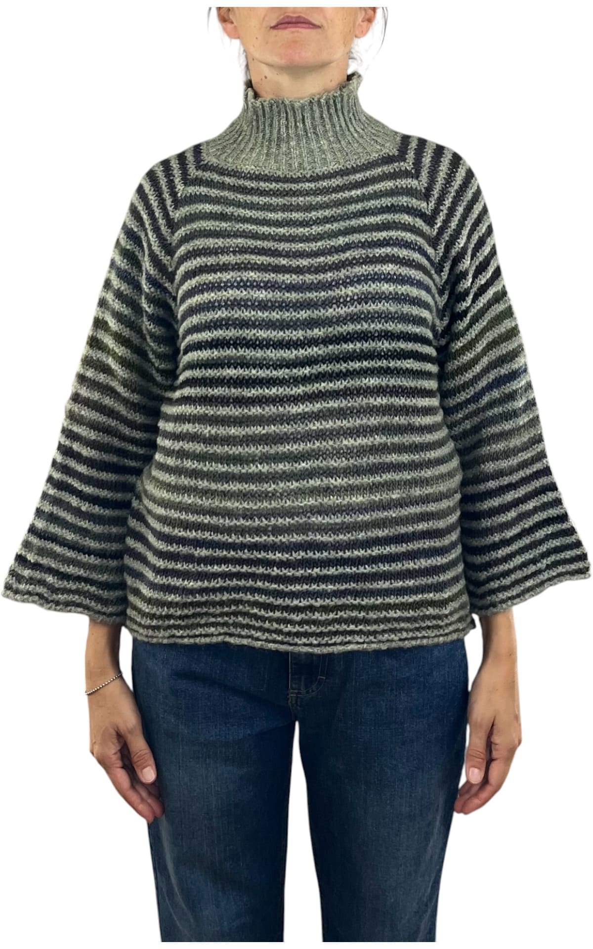 Flaminia G - Maglia cratere multicolor - Verde