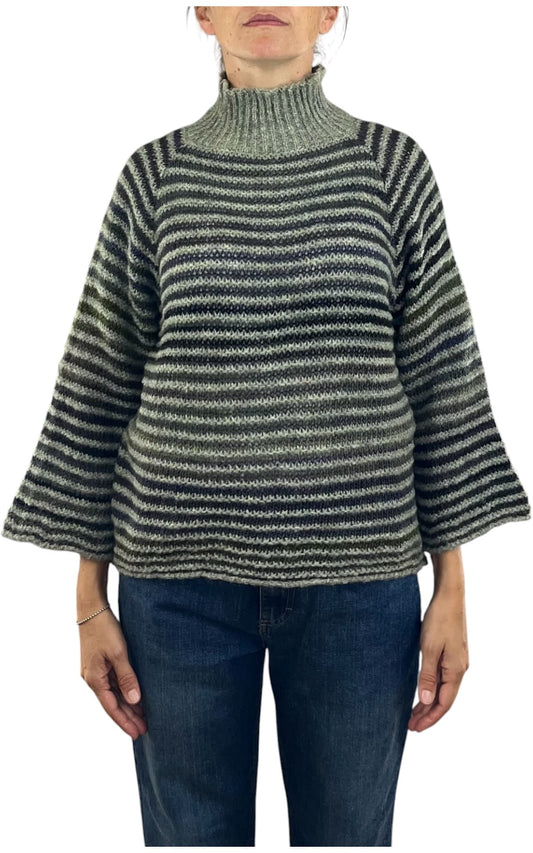 Flaminia G - Maglia cratere multicolor - Verde