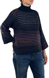 Flaminia G - Maglia cratere multicolor - Blu