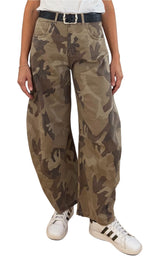 Off-on - Pantalone barrel camouflage - Camel