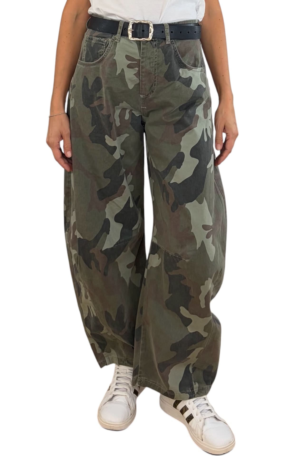 Off-on - Pantalone barrel camouflage - Verde