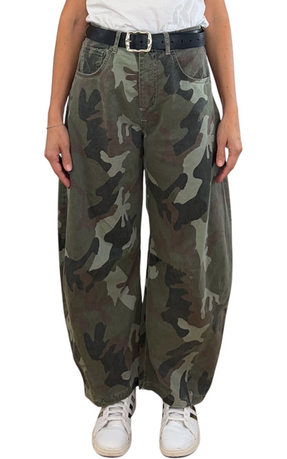 Off-on - Pantalone barrel camouflage - Verde