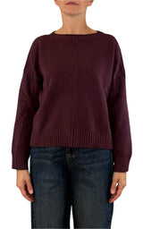 Initial - Maglia scatoletta - Vino