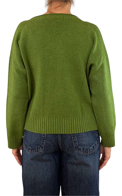 Initial - Maglia scatoletta - Verde