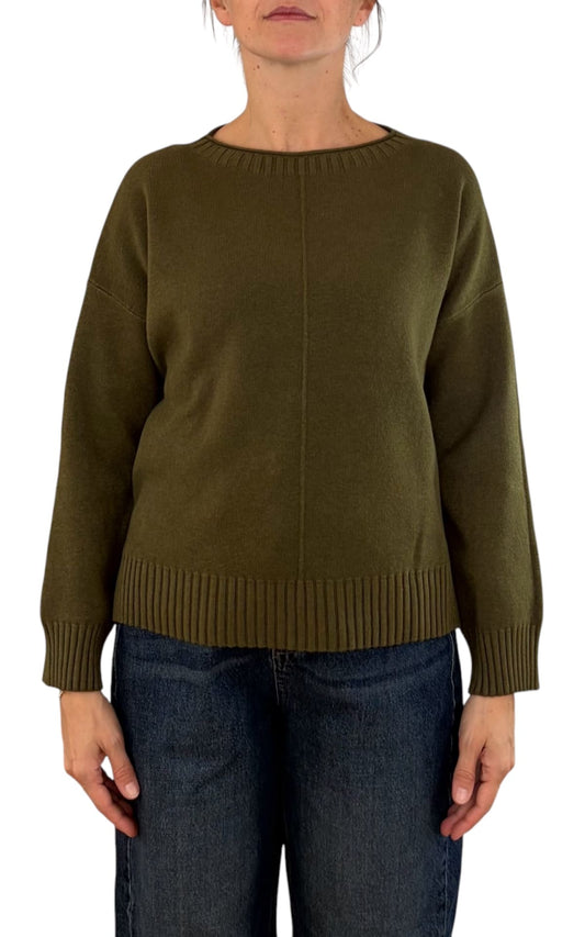 Initial - Maglia scatoletta - Verde militare