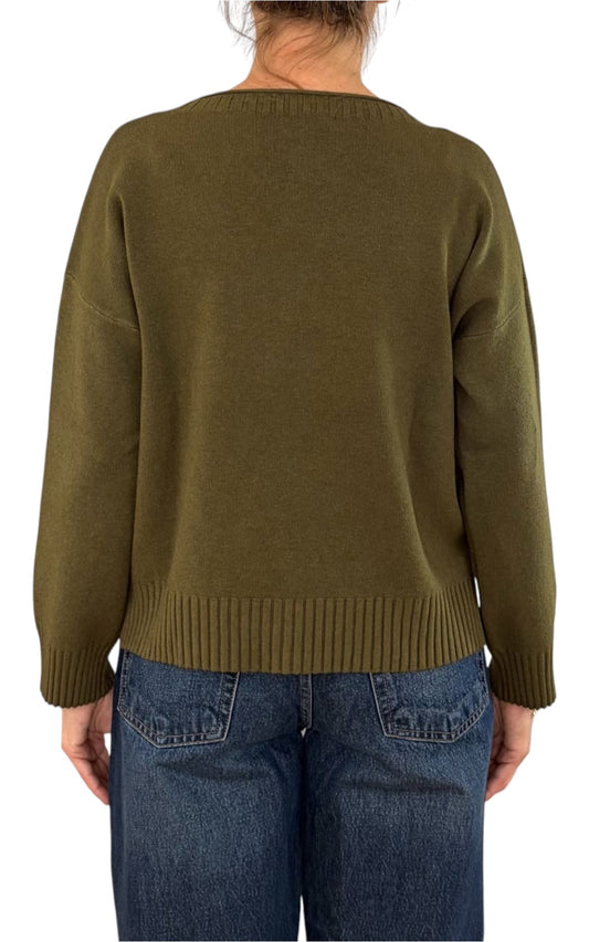 Initial - Maglia scatoletta - Verde militare