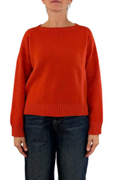 Initial - Maglia scatoletta - Arancio