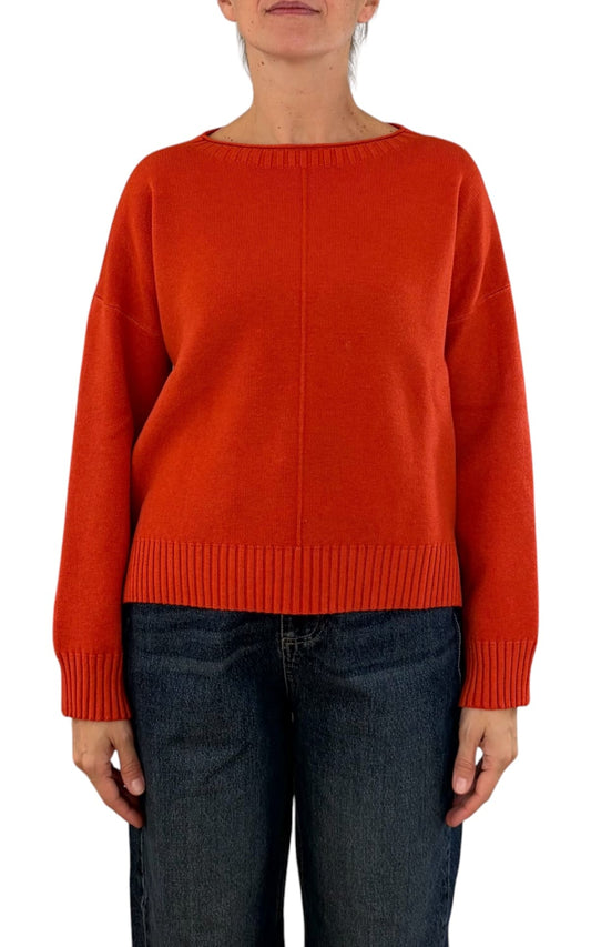 Initial - Maglia scatoletta - Arancio