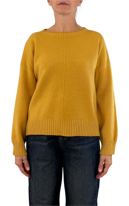 Initial - Maglia scatoletta - Giallo