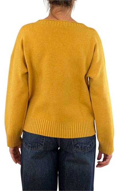 Initial - Maglia scatoletta - Giallo