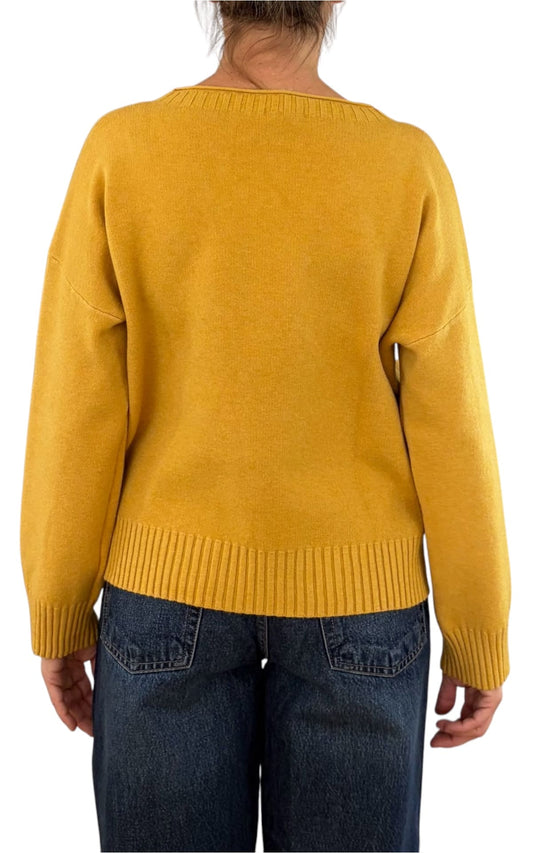 Initial - Maglia scatoletta - Giallo
