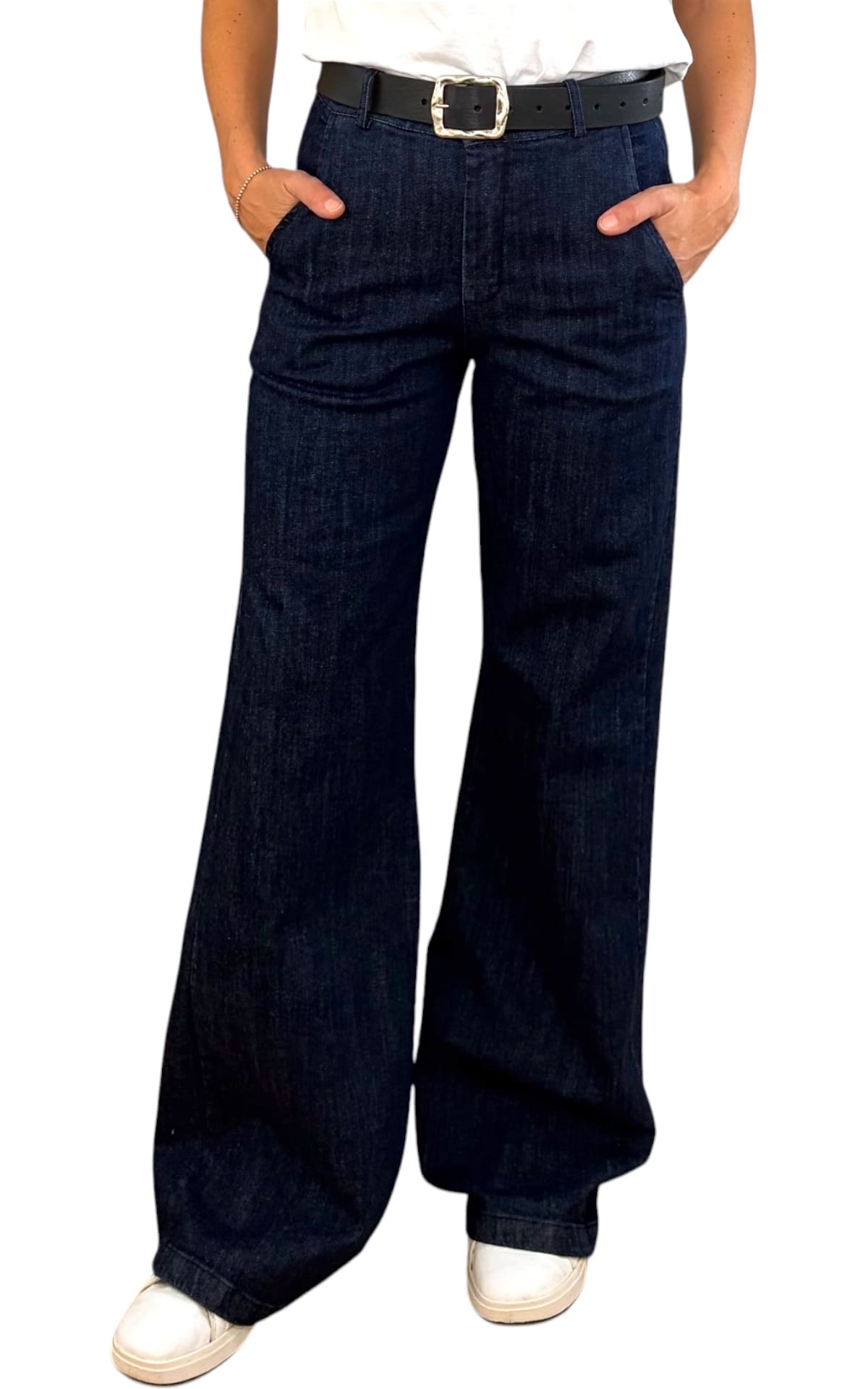 Off-On - Jeans palazzo BETTY - Denim scuro