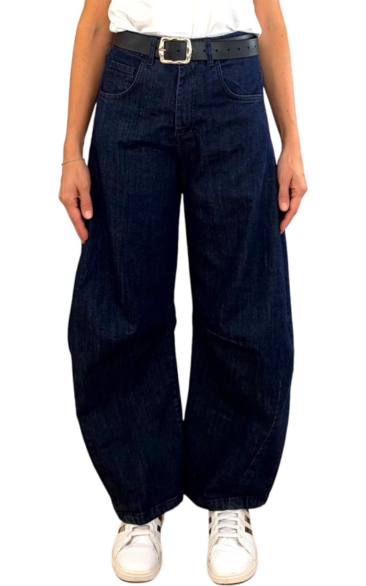 Off-On - Jeans baloon - Denim scuro
