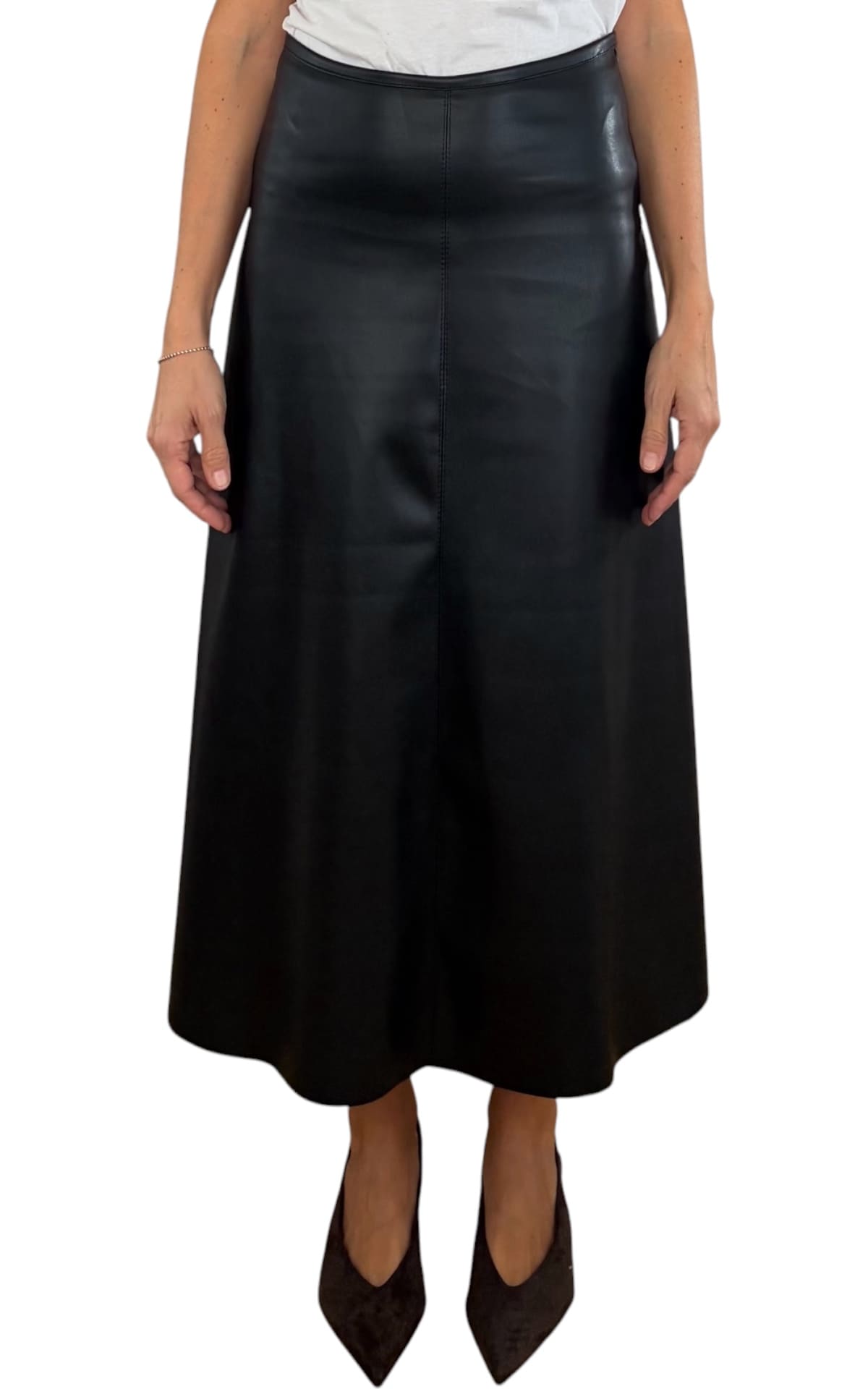 Off-On -Gonna ecopelle - Nero