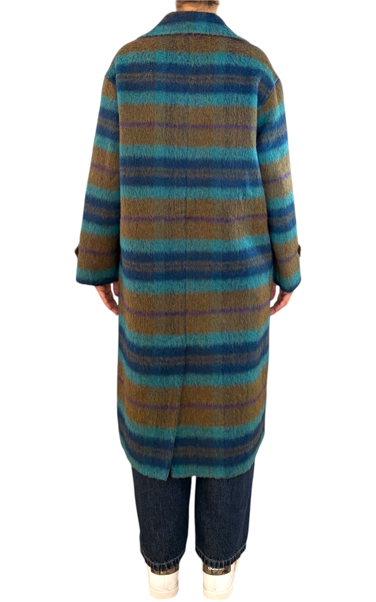 Wu'Side - Cappotto double check - Verde olio