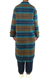 Wu'Side - Cappotto double check - Verde olio