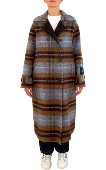 Wu'Side - Cappotto double check - Moro