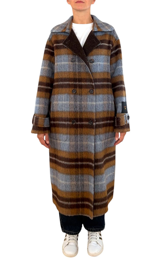 Wu'Side - Cappotto double check - Moro