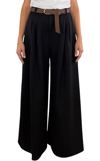 Minth - Pantalone palazzo - Nero
