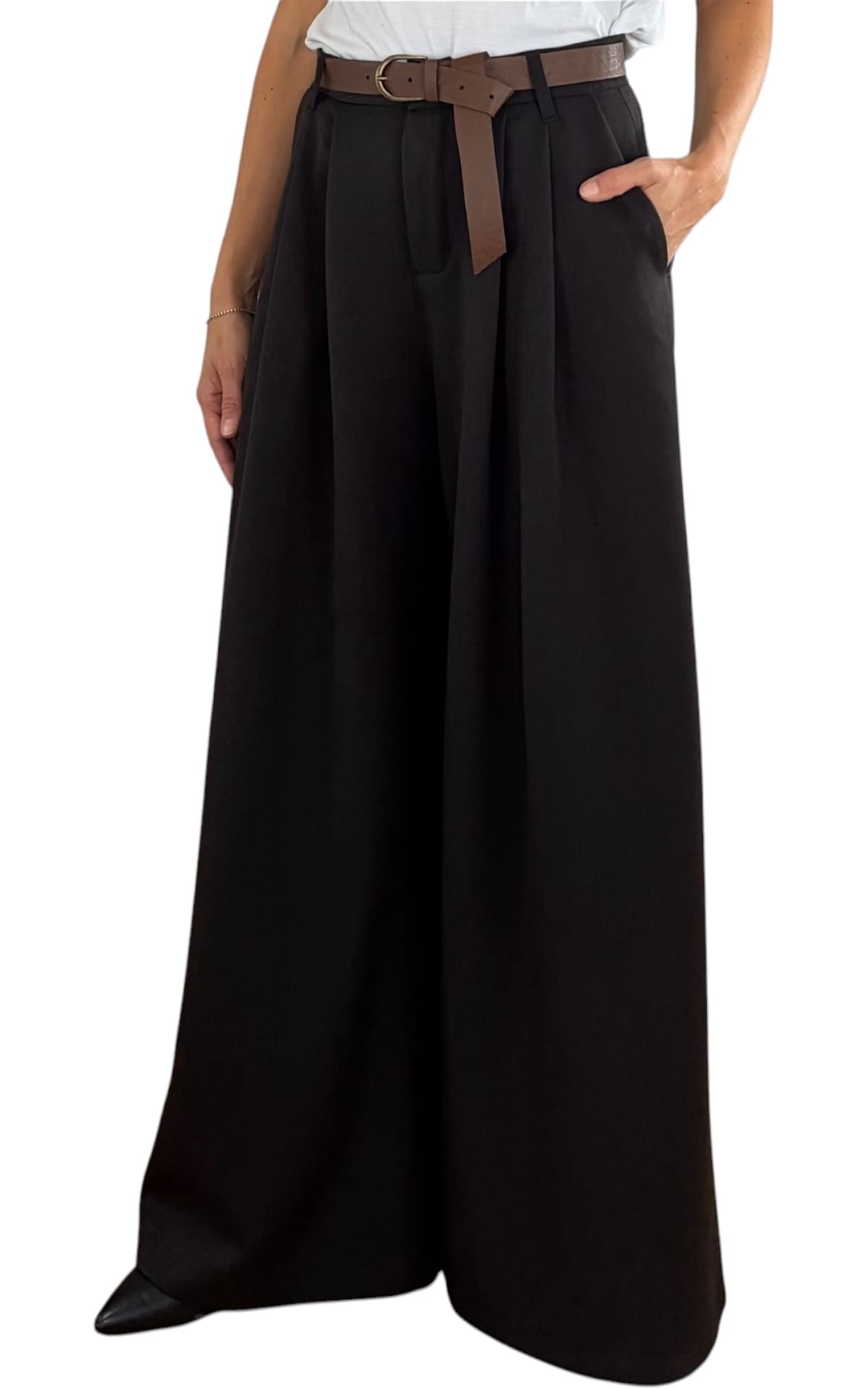 Minth - Pantalone palazzo - Moro