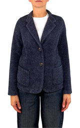 Susan Di - Giacca sale e pepe - Blu