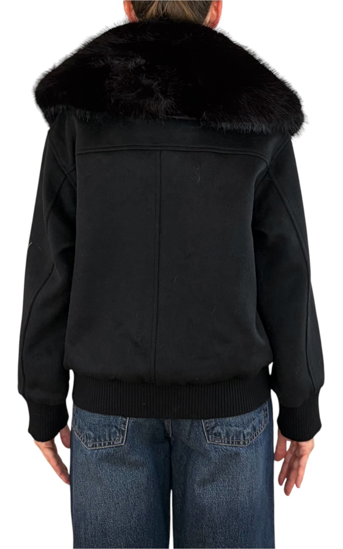 Off-On - Giubbino con pelliccia - Nero
