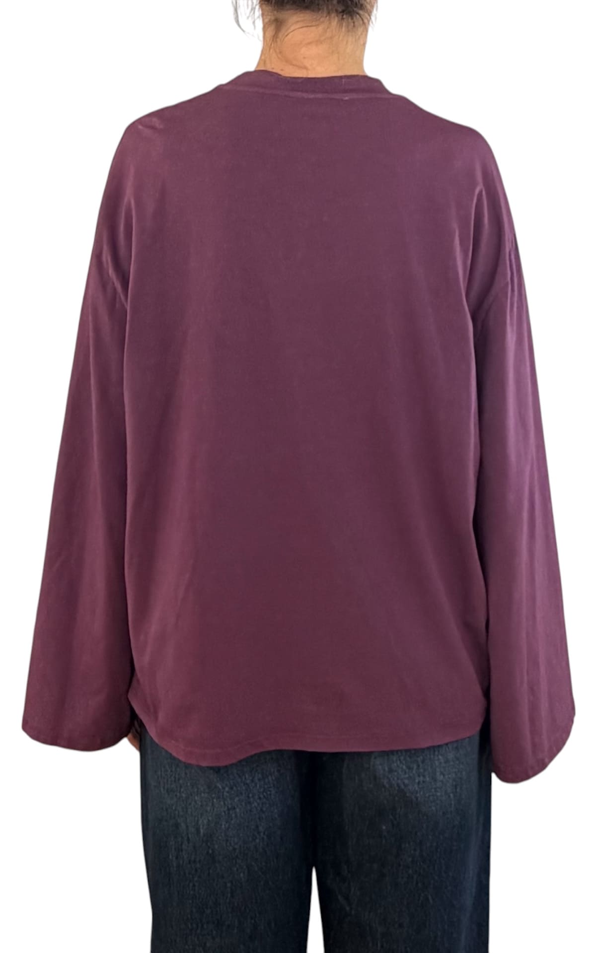 Off-On - T-shirt manica campana - Prugna