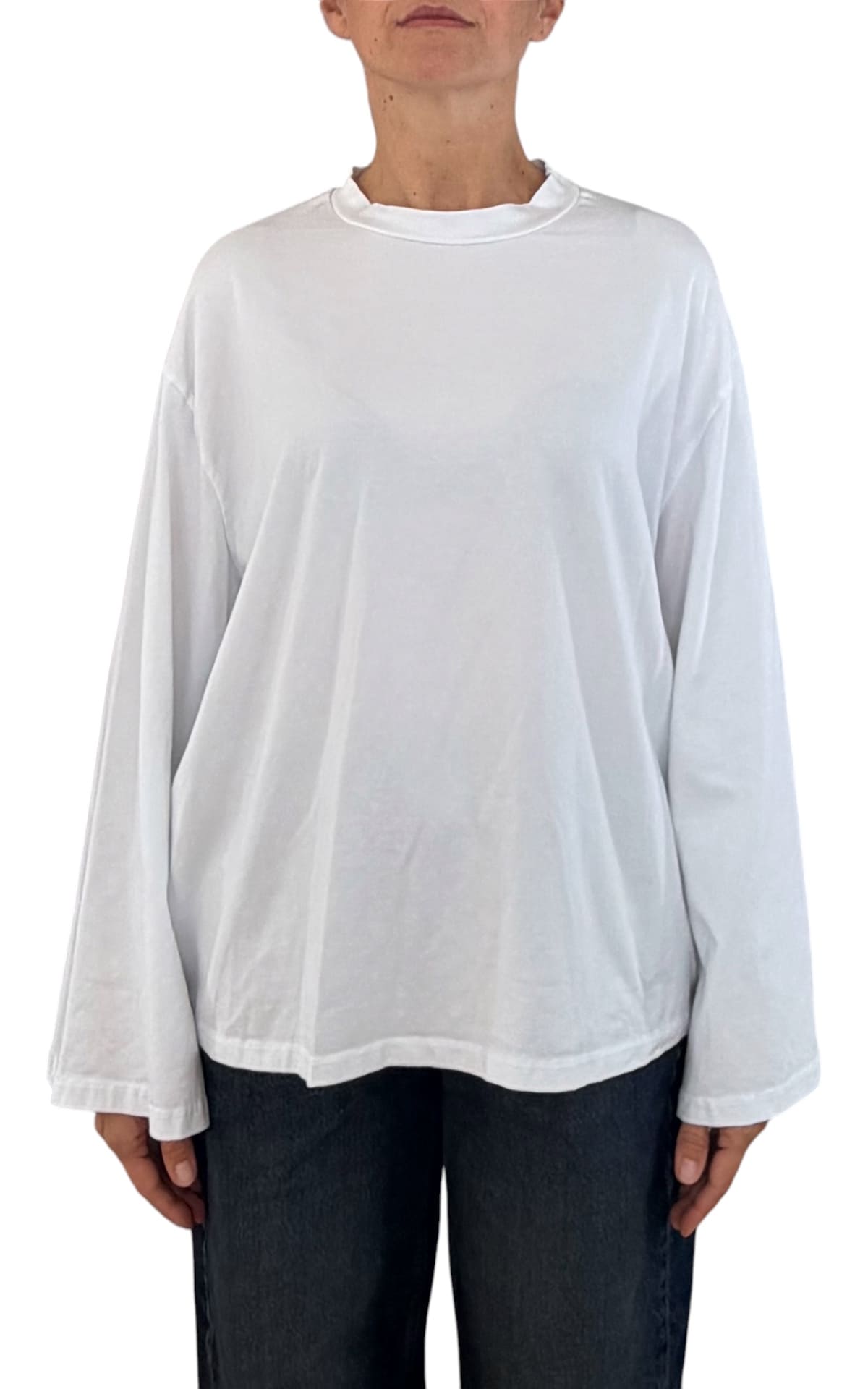 Off-On - T-shirt manica campana - Bianco