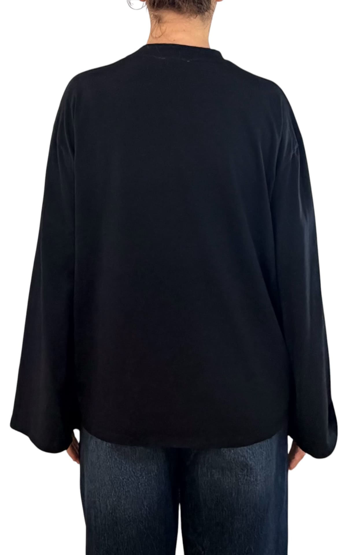 Off-On - T-shirt manica campana - Nero