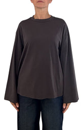 Off-On - T-shirt manica campana - Moro