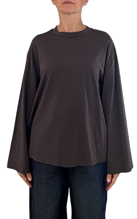 Off-On - T-shirt manica campana - Moro