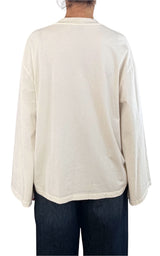 Off-On - T-shirt manica campana - Burro