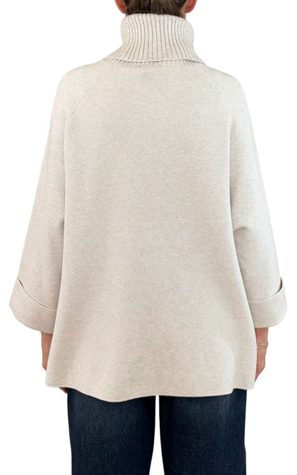 Initial - Maglia over tasche - Burro
