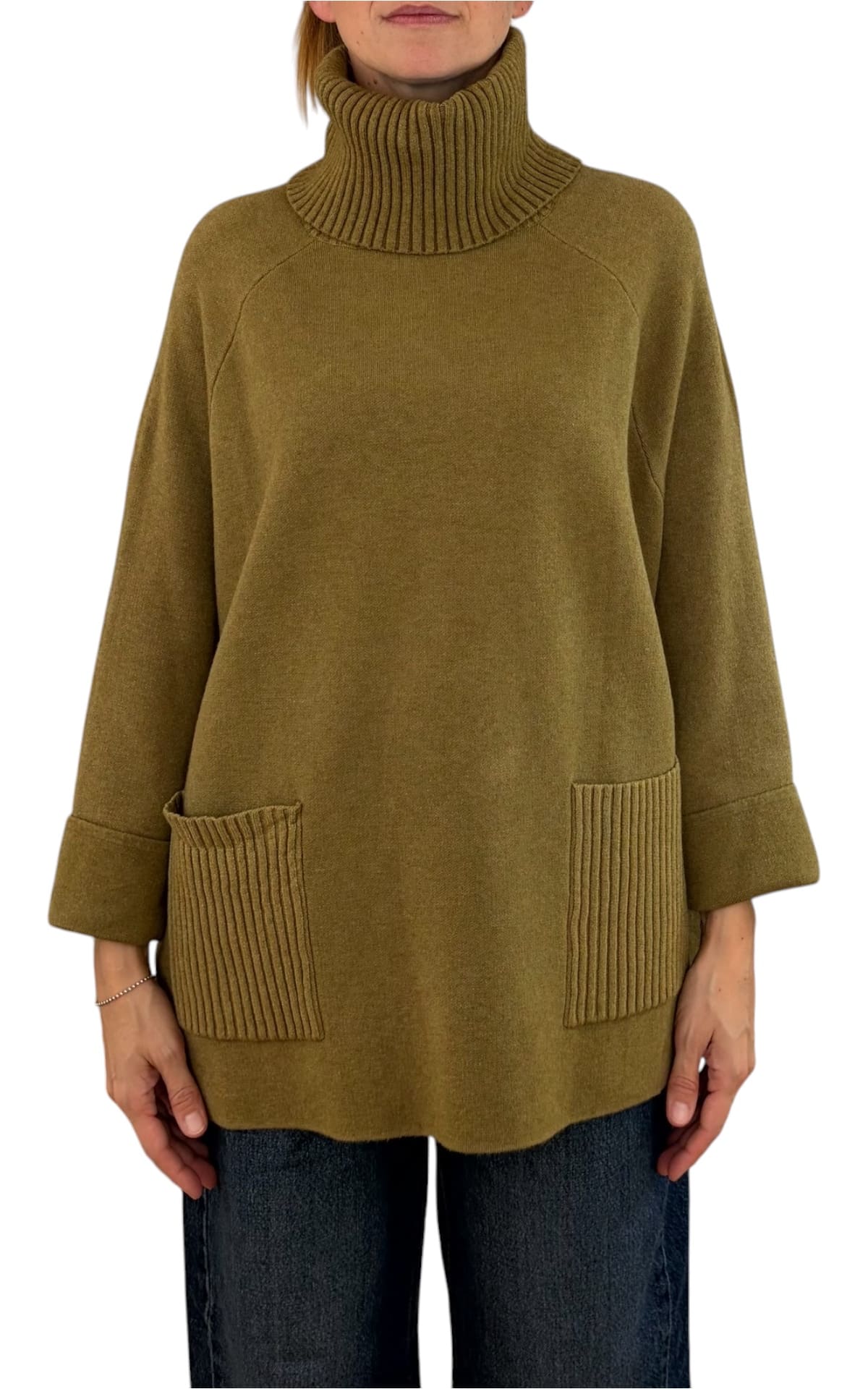 Initial - Maglia over tasche - Olio
