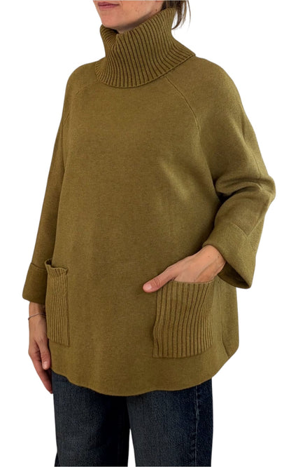 Initial - Maglia over tasche - Olio