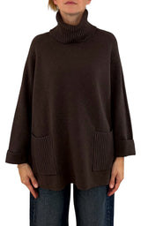 Initial - Maglia over tasche - Moro