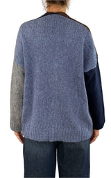 Off-on - Cardigan 3 colori - Moro / blu / azzurro