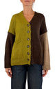 Off-on - Cardigan 3 colori - Lime / moro / beige