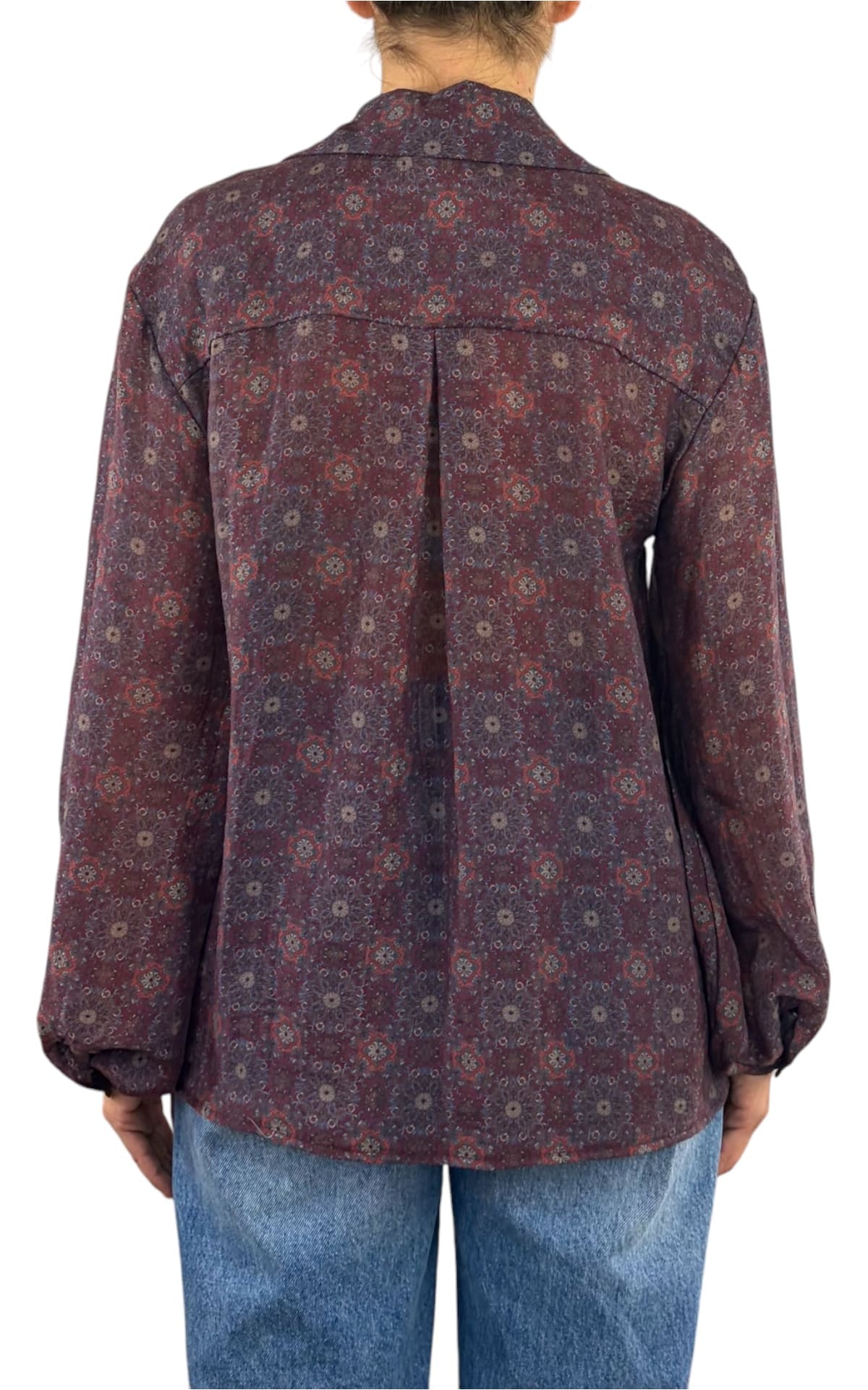 Initial - Camicia fantasia - Vino