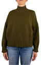 Initial - Maglia collo vulcano - Verde