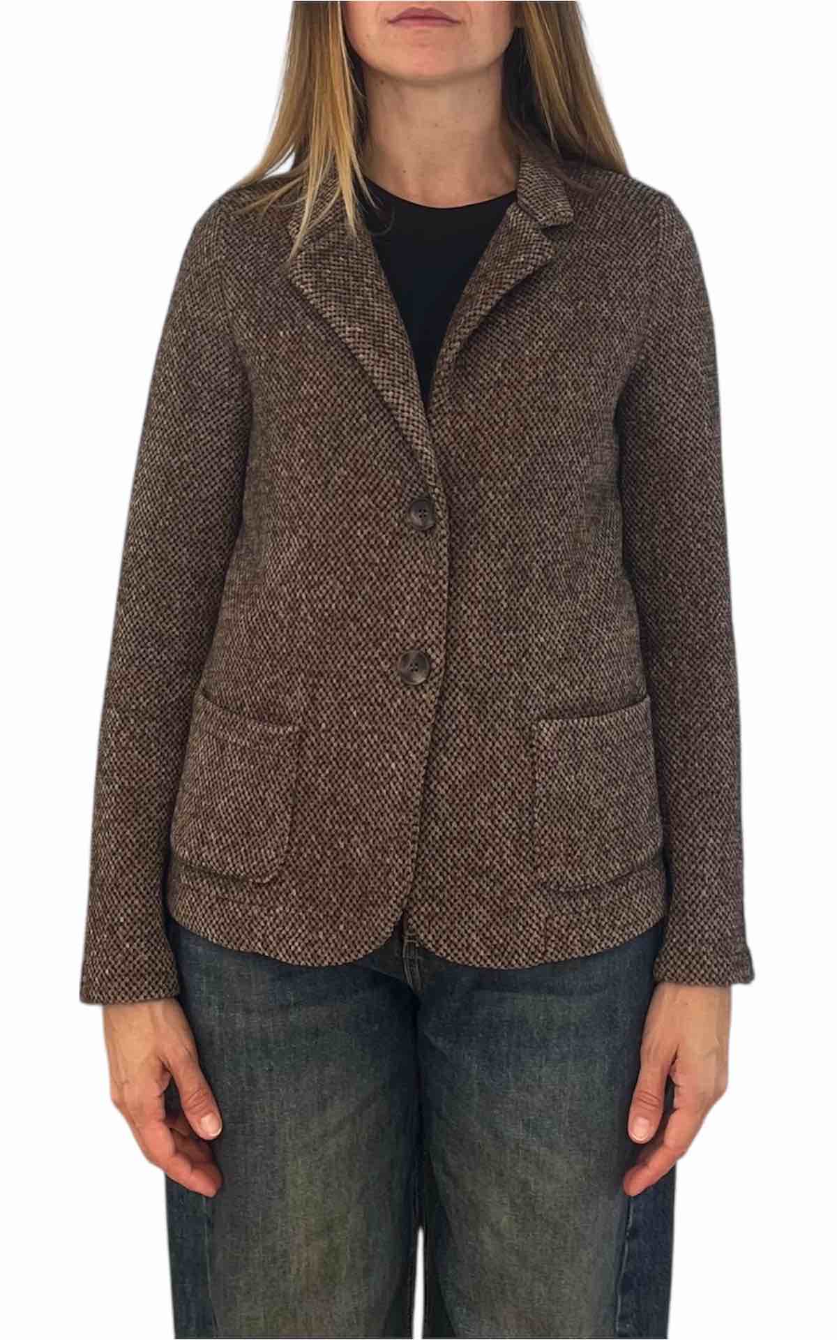 Susan Di - Giacca sale e pepe - camel