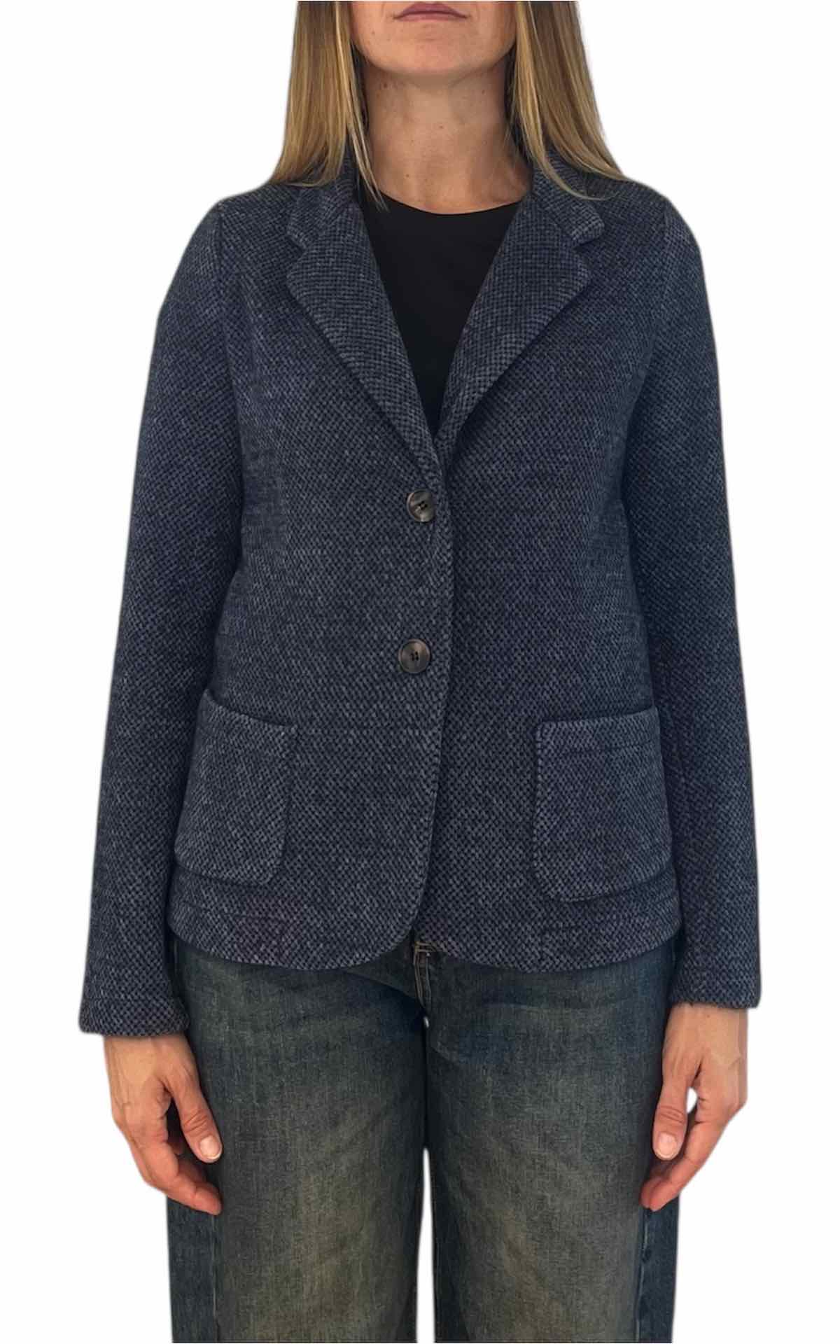 Susan Di - Giacca sale e pepe - blu