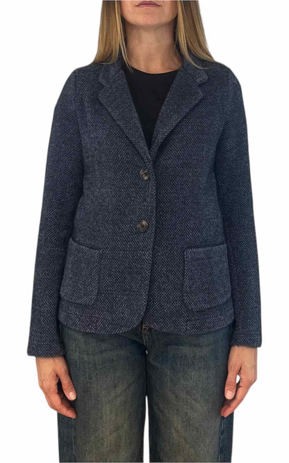 Susan Di - Giacca sale e pepe - blu